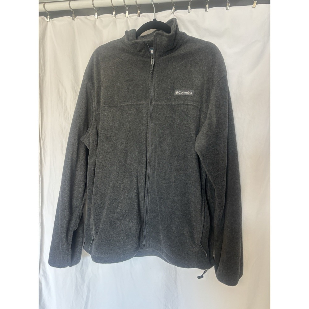 Columbia Men's Granite Mountain‎ Fleece Full Zip Jacket Size XL Gray JJ15